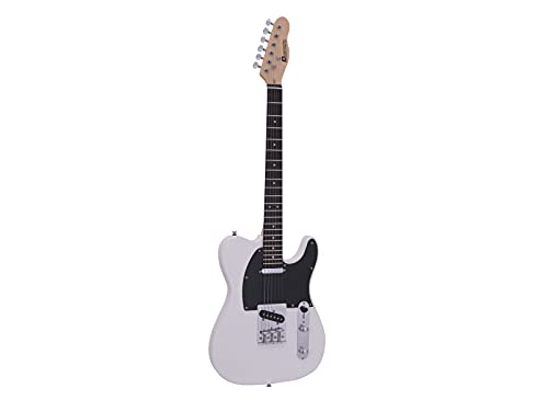 Dimavery Tl-401 - Chitarra Elettrica, Colore: Bianco