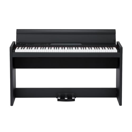 Lp380U-Bk, Korg - Lp-380-Bk U, Pianoforte Digitale, Tastiera 88 Tasti Rh3 (Real Weighted Hammer Action 3),3 Curve Di Dinamica, Generatore Stereo Pcm C