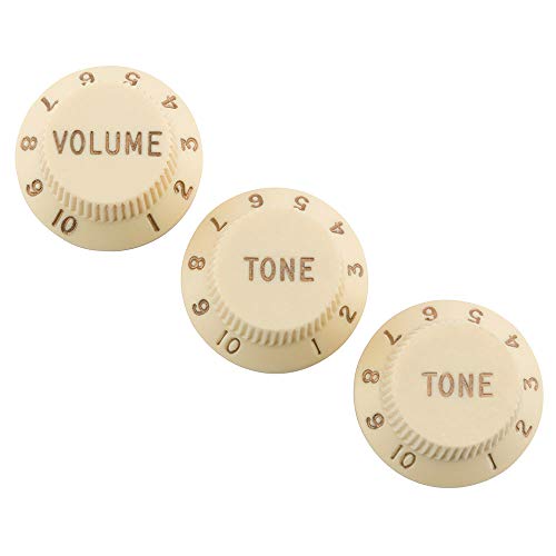 Fender Road Worn Strat Knobs Aged White