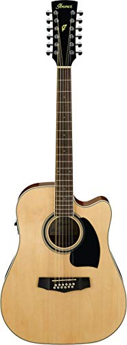 Ibanez Performance Series Pf1512Ce-Nt - Chitarra Elettroacustica A 12 Corde, Colore: Naturale Lucido