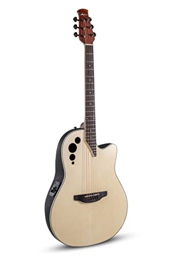 Applause E - Chitarra Acustica Elite Ae44-4S Mid Cutaway, Naturale Satinato