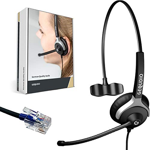 Gequdio Cuffie Telefoni Adatto A Cisco Telefono Con Connettore Rj - Cuffie E Microfono Cuscinetti Di Ricambio - 60G Di Peso (1-Altoparlante)