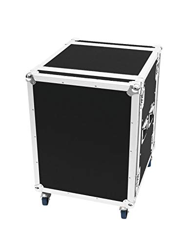 Roadinger Rack Amplificatore Pr-2, 14U, 47 Cm, Con Ruote, Per Dispositivi Da 483 Mm (19"), Arrotolabile