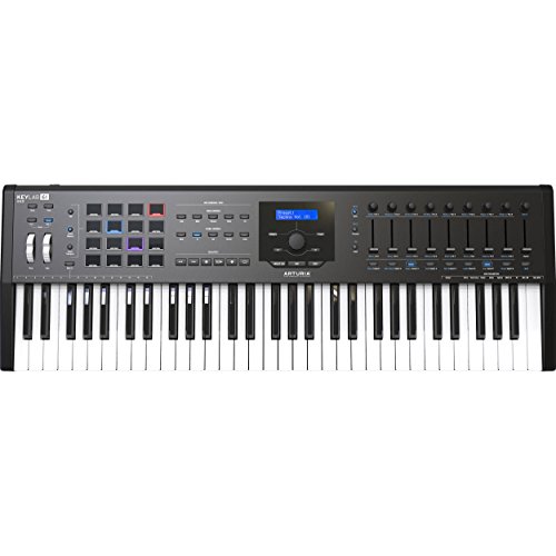 Arturia Keylab 61 Mkii 61Keys Usb Black,White Midi Keyboard - Midi Keyboards (61 Keys, Buttons, Lever, Rotary, Black, Multicolour, Usb, 875 Mm)