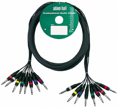 Adam Hall Cables 3 Star L8 Vv 0300 - Cavo Multipolare 8 X Jack Stereo Da 6,3 Mm A 8 X Jack Stereo Da 6,3 Mm 3 M