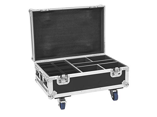 Roadinger Flightcase - 4 Batterie Ip Up-4 Plus Hcl Spot Wdmx Con Funzione Di Ricarica, Per 4 Batterie Ip Up-4 Plus Hcl Spot Wdmx Con Funzione Di Ricar