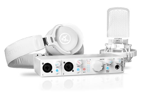 Arturia Minifuse Recording Pack White Usb-Audio Interface+ Cm1 + Ef1 - Interfaccia Audio Usb