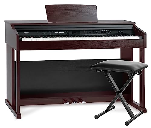 Funkey Dp-2688A Bm Pianoforte Digitale Marrone Set Panca Economy