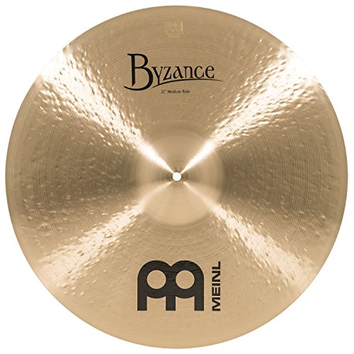 Meinl Byzance Traditional Piatto Medium Ride 21 Pollici (Video) Per Batteria (53,34Cm) Bronzo B20, Finitura Traditional (B21Mr)