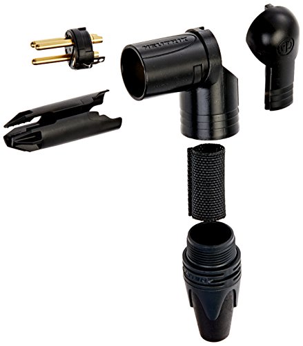 Nc3Mrx-B Neutrik 3P R/A M Cavo Mt Xlr, Nero-Oro