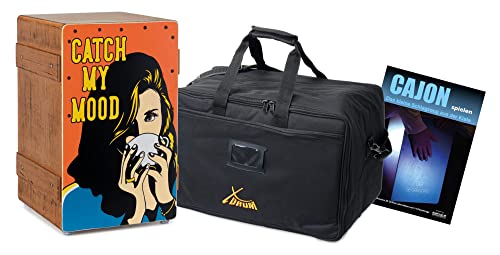 Xdrum Design Series Cajon "Catch My Mood" Set Con Borsa E Guida (Tedesco)