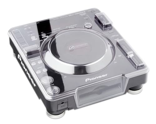 Decksaver Cover Per Pioneer Dj Cdj-1000 - Coperchio Protettivo In Policarbonato Super Resistente In Colore Trasparente Fumé Brevettato, Prodotto Nel R