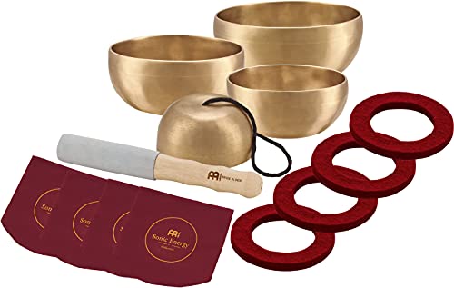 Meinl Sonic Energy Singing Bowls, Singing Bowls Set, Universal Series Set, Composto Da 4 Campane Tibetane, Sb-U-1750