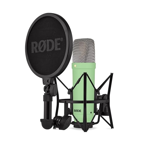 Røde Nt1 Signature Series Microfono A Condensatore A Grande Diaframma Con Shock Mount, Filtro Antipop E Cavo Xlr Per Produzione Musicale, Registrazion