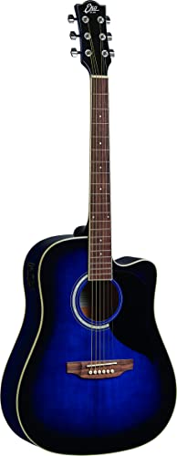 Eko Ranger Cw Eq Blue Sunburst, Chitarra Acustica Con Equalizzatore, Colore Blue Sunburst