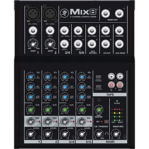 Mackie Mix8 Mixer Compatto 8 Canali