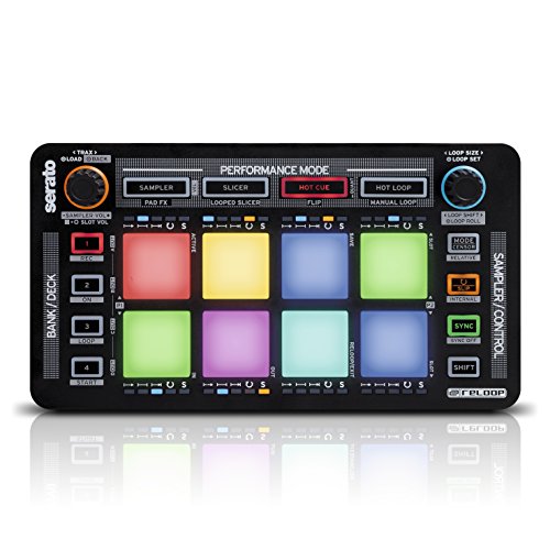 Reloop Neon - Controller Add-On Usb Per Dj Con Drum Pad Rgb Ad Alte Prestazioni Sensibile Alla Velocità, Plug And Play Con Serato Dj (Nero)