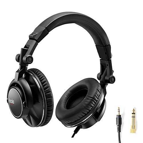 Hercules Hdp Dj45, Cuffie Chiuso Sul Retro Per Dj,Pieghevoli,Auricolari Basculanti E Cavo Lungo 2 Metri,Il Design Chiuso Sul Retro Allontana I Suoni E