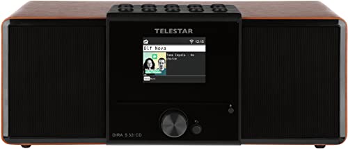 Telestar Dira S 32I Cd – Radio Internet/Dab+ Digitale (Stereo, Fm/Dab/Dab+, Lettore Cd, Wlan, Lan, Bluetooth, Streaming (Amazon Music, Napster Uvm.),