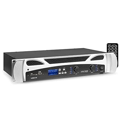Vonyx Vpa1500 19-Inch Stereo Pa-Versterker 750/500 Watt 4/8 Ohm (172.100)