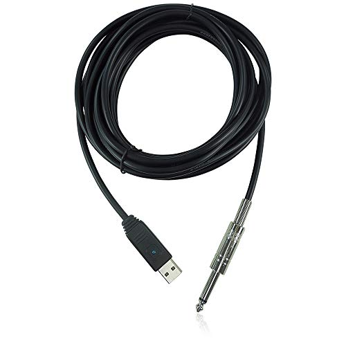Behringer Guitar 2 Usb Interfaccia Audio Usb - Jack 6.35Mm 5 Metri 44.1/48 Khz Per Basso-Chitarra Guitar2Usb Plug & Play Pc Mac Daw