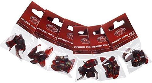 Stagg: Finger Pick Set - Large. For Chitarra