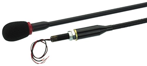 Monacor Emg-610P 232810 - Microfono A Collo Di Cigno, Colore: Nero