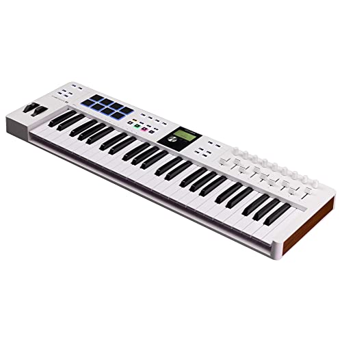 Arturia - Keylab Essential 49 Mk3 - Controller Midi A Tastiera Per La Produzione Musicale - 49 Tasti, 9 Encoder, 9 Fader, 1 Modulation Wheel, 1 Rotell