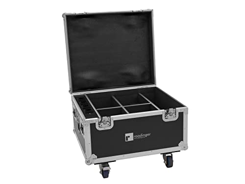Roadinger Flightcase 4X Akku Ip Par 7 Qcl Wdmx Con Funzione Di Ricarica