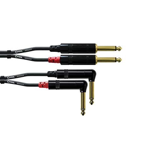 Cordial Cavo Audio Doppio Jack Mono Dritto/Angolare 6 M