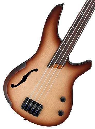 Ibanez Bass Workshop Srh500F-Nnf Aerium Fretless Natural Browned Burst Flat - Basso Elettrico A 4 Corde