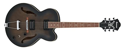 Ibanez Artcore Af55-Tkf Transparent Black Flat - Chitarra Semiacustica