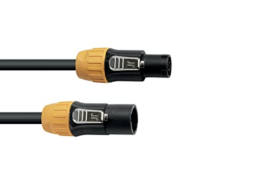 Eurolite Ip T-Con Xlr Cavo Di Giunzione [1X Xlr-Stecker - 1X Xlr-Buchse] 5M Nero/Orange