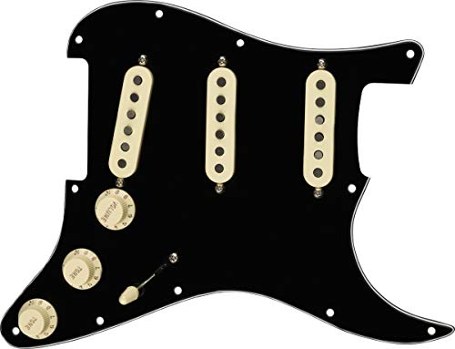 Battipenna Pre-Cablato Fender Strat Tex-Mex - S/S/S - Nero