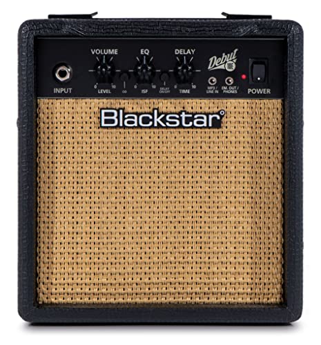 Blackstar Debut 10E - Amplificatore Per Chitarra Elettrica Per Principianti Con Effetto Ritardo, Ingresso Cuffie Da 10 Watt, Riproduzione Mp3, Colore: