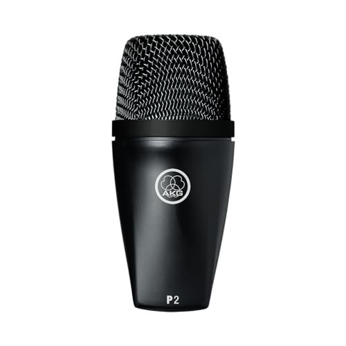 Akg P2 Microfono Per Bassi Dinamico Ad Alte Prestazioni, Nero