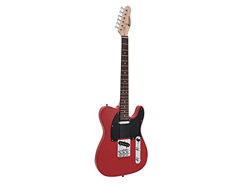 Dimavery Tl-401 - Chitarra Elettrica, Colore: Rosso