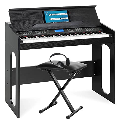 Funkey Dp-61 Iii Tastiera Con 61 Tasti Design Come Pianoforte Digitale Set Con Sgabello E Cuffie