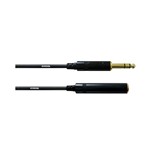 Cordial Cfm 7,5 Vk - Cavo Audio Bilanciato, Da Jack Stereo Dorato Da 6,3 Mm A Presa Jack Stereo Dorata Da 6,3 Mm, Lunghezza 7,5 M