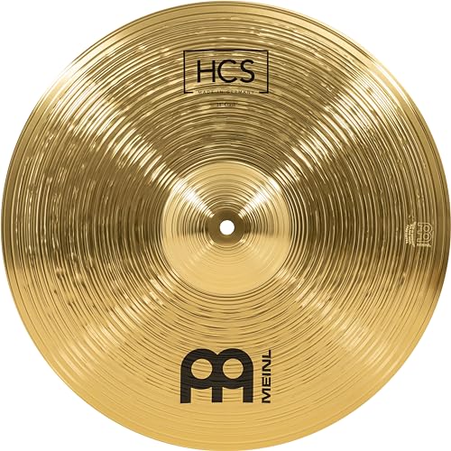 Meinl Cymbals Hcs Piatto Crash 18 Pollici (45,72Cm) Per Batteria – Finitura Tradizionale Ottone, Made In Germany (Hcs18C)