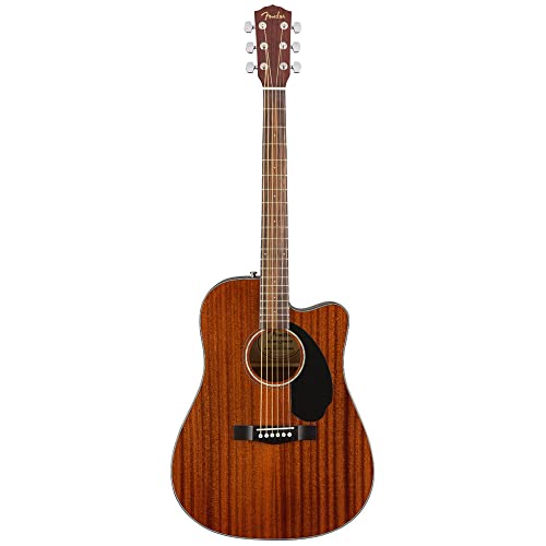 Fender: Cd60Sce All-Mahogany Dreadnought Electro-Acoustic Guitar. For Chitarra Elettroacustica