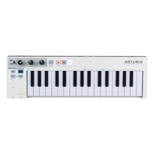 Arturia - Keystep - Controller Midi Portatile, Sequencer E Arpeggiatore - 32 Tasti Sottili, Step Sequencer A 8 Memorie, Arpeggiatore A 8 Modalità, Com