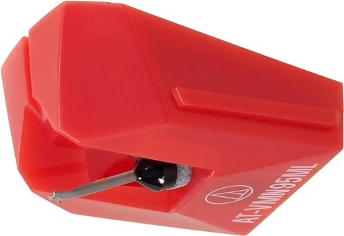 Audio Technica At-Vmn95Ml Microlinear Stylus Works With Cartridge At-Vm95Ml (Red)