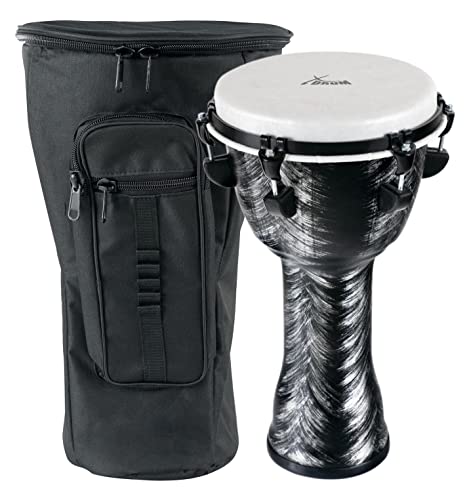 Xdrum Djembé 10" Silver Brush Bag Set