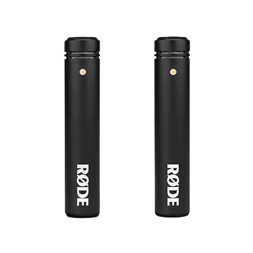 Røde M5 Microfono A Condensatore Da ½" Compatto A Diaframma Piccolo (Coppia Abbinata) Per Produzione Musicale E Registrazione Di Strumenti