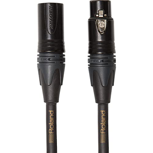 Roland Gold Series Microphone Cables, Black, Rmc-G10, Length: 10 Ft./3 M