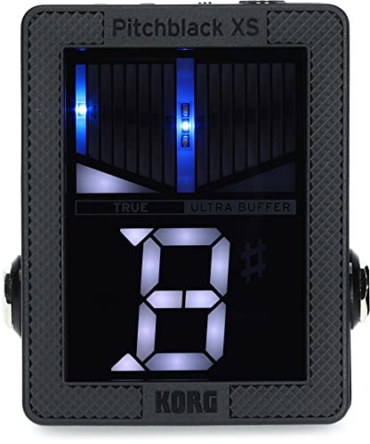 Korg - Pb-Xs Tuner, Accordatore Cromatico A Pedale, Display Con Interruttore Integrato, Selezione Modalità True Bypass O Ultra Buffer, Just-Right Tuni