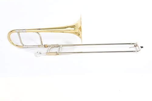Roy Benson Eb-Alt Trombone At-201 (Campana In Ottone Pregiato, Slide In Alpacca, Custodia Leggera E Sagomata, Con Set Di Zaini, Per Musicisti Esigenti