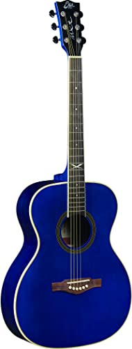 Eko 06217337, Guitars - Nxt A100 See Through Blue, Chitarra Acustica Top In Abete, Fasce E Fondo In Mogano, Tastiera In South American Roupanà, Colore