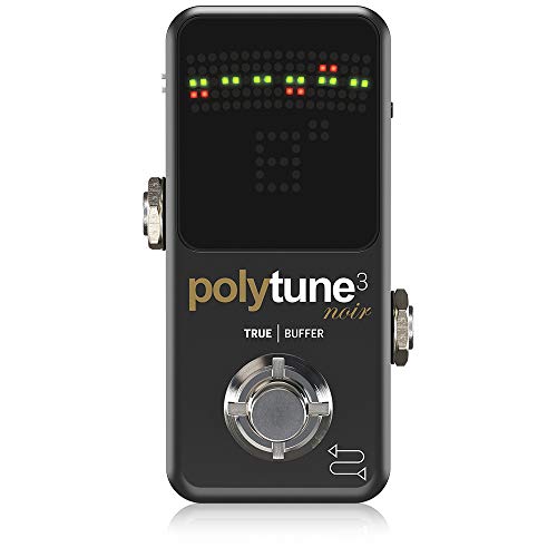 Tc Electronic Polytune 3 Noir Piccolo Sintonizzatore Polifonico Con Modalità Di Sintonizzazione Multiple E Buffer Bonafide Integrato